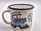 Horgász - I'd rather be fishing - fém bögre