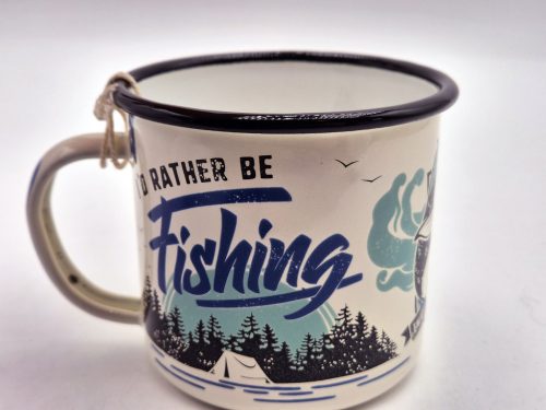 Horgász - I'd rather be fishing - fém bögre