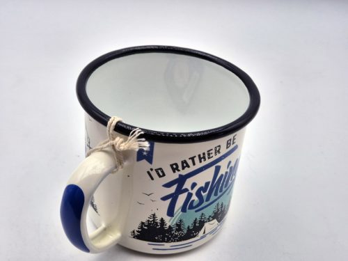 Horgász - I'd rather be fishing - fém bögre