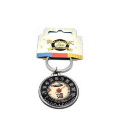 Fiat 500 km óra kulcstartó