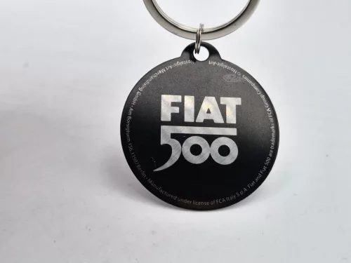 Fiat 500 km óra kulcstartó