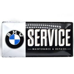 BMW Service fémplakát  fém tábla (50x25cm)