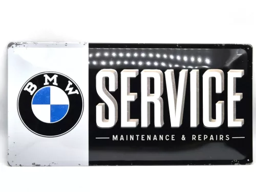 BMW Service fémplakát  fém tábla (50x25cm)