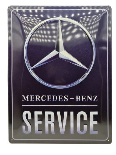 Mercedes - Benz service - fémplakát  fém tábla (30x40cm)