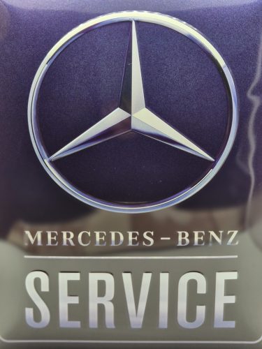Mercedes - Benz service - fémplakát  fém tábla (30x40cm)