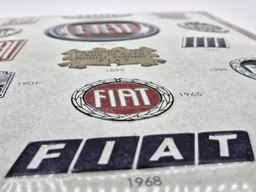 Fiat Logo - fémplakát  fém tábla (30x40cm)