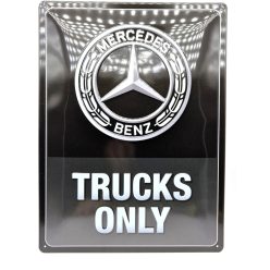   Mercedes - Benz - trucks only - fémplakát  fém tábla (30x40cm)