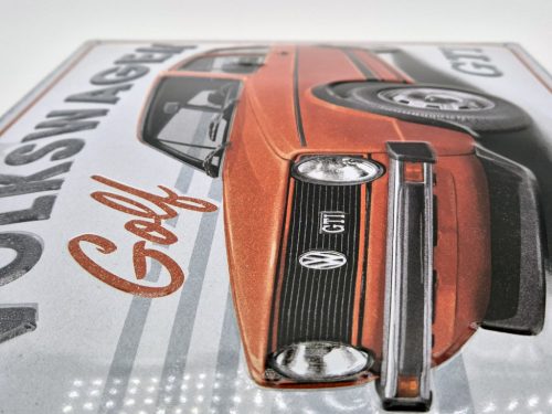 Volkswagen Golf GTI - fémplakát  fém tábla v