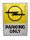 Opel Parking Only - fémplakát  fém tábla (30x40cm)
