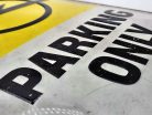 Opel Parking Only - fémplakát  fém tábla (30x40cm)