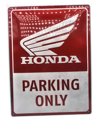 Honda Parking Only - fémplakát  fém tábla (30x40cm)
