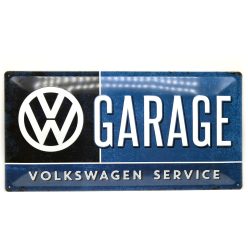 Volkswagen Garage Service fémplakát  fém tábla (50x25cm)