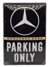 Mercedes Parking Only fémplakát  fém tábla (20x30 cm)