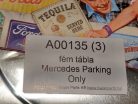 Mercedes Parking Only fémplakát  fém tábla (20x30 cm)