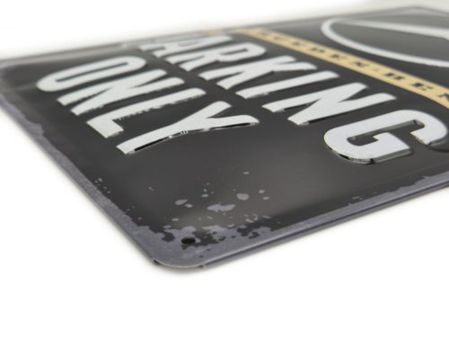 Mercedes Parking Only fémplakát  fém tábla (20x30 cm)