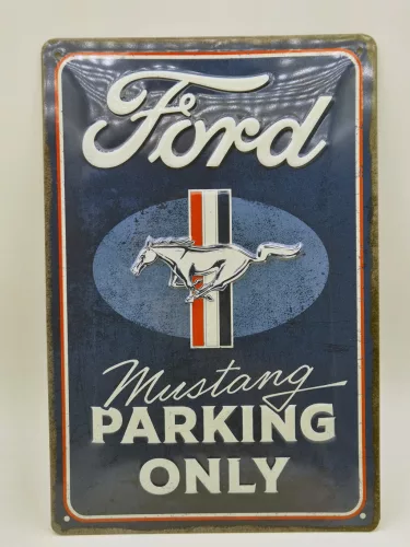 Ford Mustang Parking Only fémplakát  fém tábla (20x30 cm)