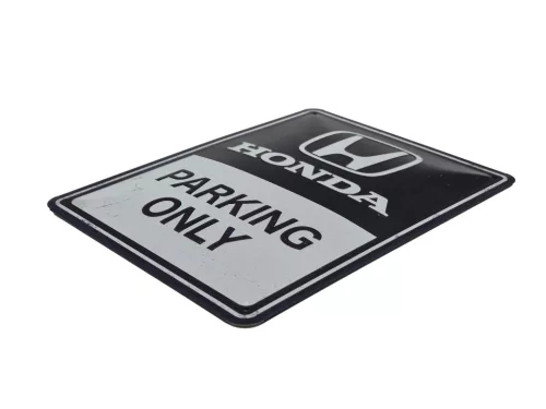 Honda Parking Only - fémplakát  fém tábla  (15x20cm)