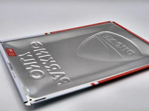 Ducati Parking only fémplakát  fém tábla (20x30 cm)