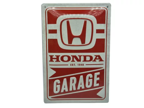 Honda Garage fémplakát  fém tábla (20x30 cm)