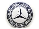 Mercedes fém kör tábla - fémplakát  fém (35cm)
