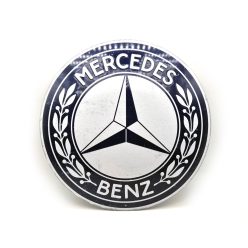 Mercedes fém kör tábla - fémplakát  fém (35cm)