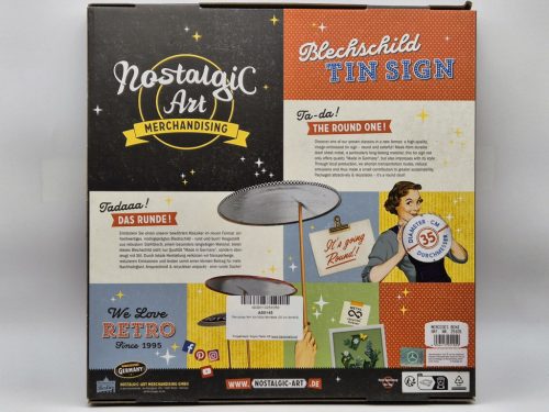 Mercedes fém kör tábla - fémplakát  fém (35cm)