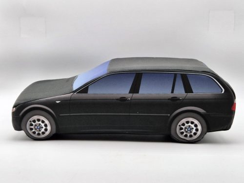 BMW E46 touring plüss autó - fekete