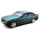 BMW E34 M5 sedan plüss autó - zöld