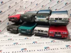 BMW E34 M5 sedan plüss autó - zöld