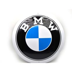 BMW fém kör tábla - fémplakát  fém (35cm)