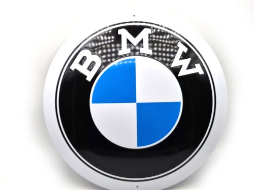 BMW fém kör tábla - fémplakát  fém (35cm)
