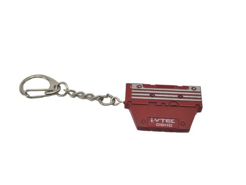 JDM Honda K20a VTEC DOHC szelefedél motorburkolat - piros - kulcstartó kulcs tartó