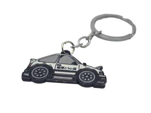 Toyota AE86 cartoon kulcstartó kulcs tartó