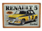 Renault 5 Turbo - 1980 - fémplakát  fém tábla (30x20cm)