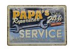 Papa's reparatur service - fémplakát  fém tábla (30x20cm)