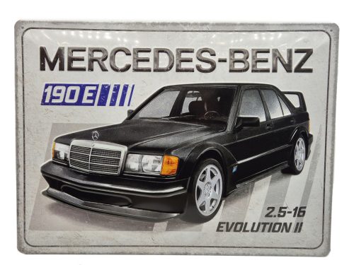 Mercedes - Benz 190E Evolution II / EVO II - 2.5L 16V - fémplakát fém tábla (40x30cm)