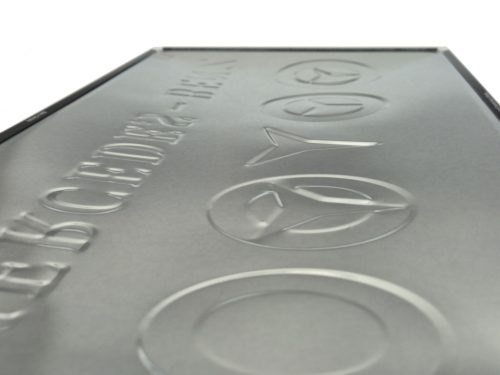 Mercedes - Benz logó evolúció - fémplakát fém tábla (50x25cm)