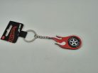 Hot Wheels - piros láng felni kulcstartó