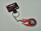 Hot Wheels - piros láng felni kulcstartó