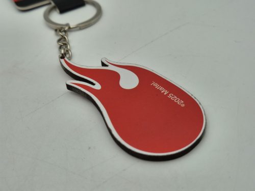 Hot Wheels - piros láng felni kulcstartó