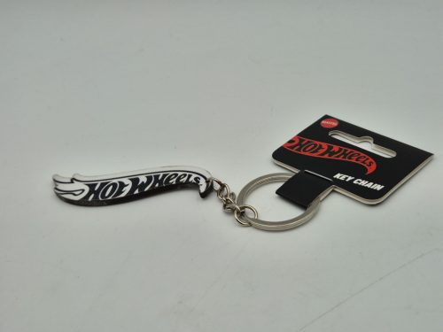 Hot Wheels - fehér logó kulcstartó