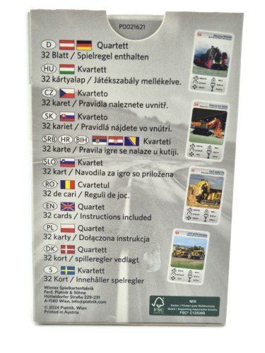 Bagger / bányagép / munkagép - autós kvartett kártya autóskártya