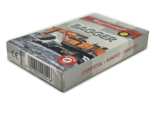 Bagger / bányagép / munkagép - autós kvartett kártya autóskártya
