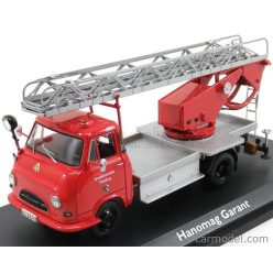   HANOMAG  GARANT FIRE ENGINE WITH SCALA - FW DREHLEITER  RED SILVER