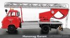 HANOMAG  GARANT FIRE ENGINE WITH SCALA - FW DREHLEITER  RED SILVER