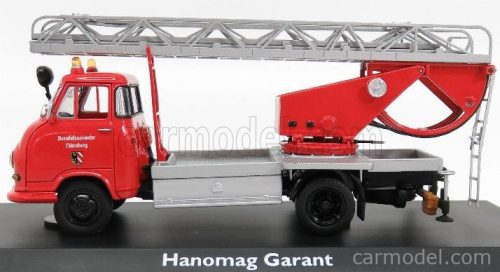 HANOMAG  GARANT FIRE ENGINE WITH SCALA - FW DREHLEITER  RED SILVER