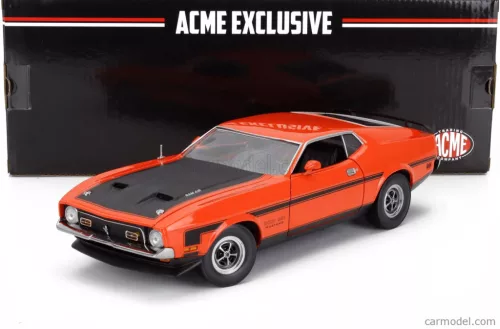 FORD USA  MUSTANG BOSS 351 RAM AIR COUPE 1971  ORANGE BLACK
