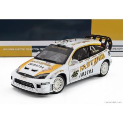   FORD ENGLAND  FOCUS RS WRC N 46 WINNER RALLY MONZA 2006 VALENTINO ROSSI - CARLO CASSINA  WHITE YELLOW