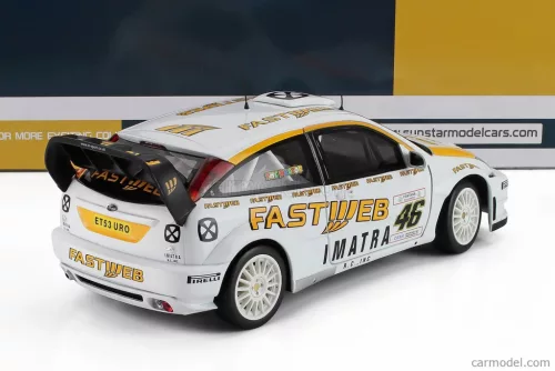 FORD ENGLAND  FOCUS RS WRC N 46 WINNER RALLY MONZA 2006 VALENTINO ROSSI - CARLO CASSINA  WHITE YELLOW