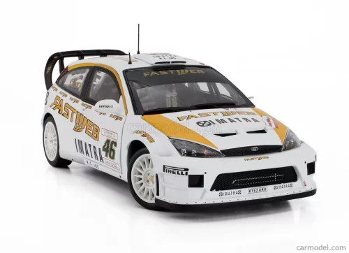 FORD ENGLAND  FOCUS RS WRC N 46 WINNER RALLY MONZA 2006 VALENTINO ROSSI - CARLO CASSINA  WHITE YELLOW